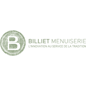 Logo Menuiserie Billiet : Fabricants poseurs de menuiserie bois - Menuiserie de 120 personnes basée à Bierne.